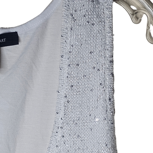 Ashley Stewart women's w'hite knitted front sleeveless tank top size 22/24 - Picture 7 of 7